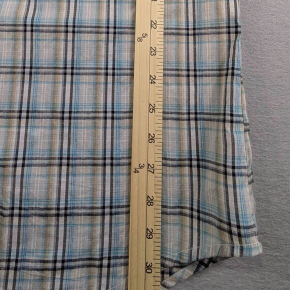 Roper Pearl Snap Western Shirt Mens 2XL Green Black Plaid Rodeo Cowboy Pockets - Picture 8 of 11